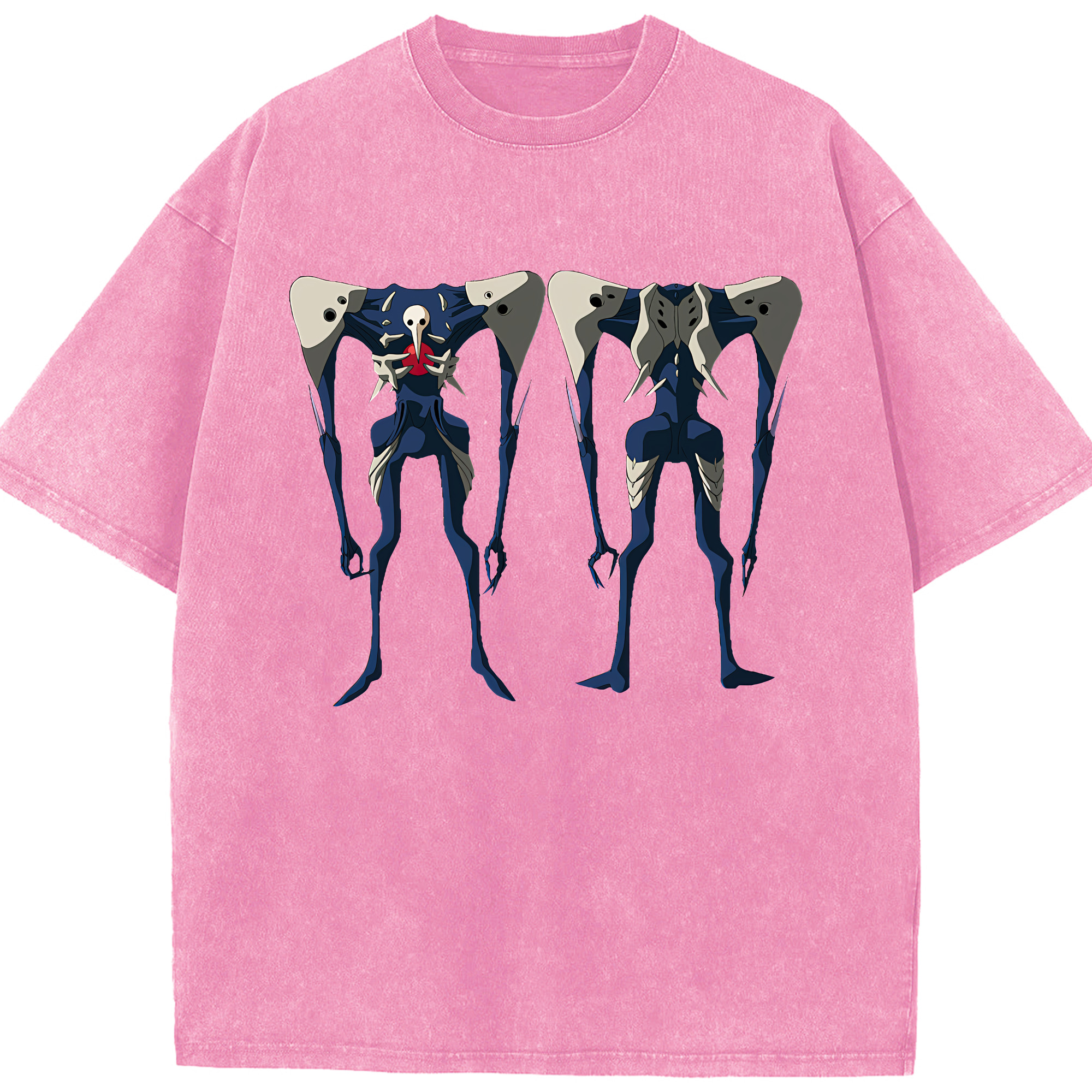 （画像用） EVA 新世紀エヴァンゲリオン 綿100% ヴィンテージ風 半袖Tシャツ（フロントプリント）